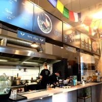 Menu & prep area at Foodstock  in Bratislava