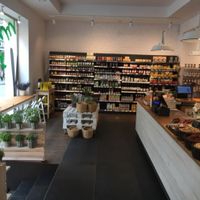 inside & window seating  at Naturalny Sklepik in Krakow