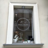 cafe from outside  at Naturalny Sklepik in Krakow