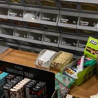 Fizi bars (delicious) and chocolate bars (black cherry is very good)  at Naturalny Sklepik in Krakow