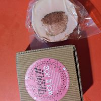 Vegan cheese wheel at Naturalny Sklepik in Krakow