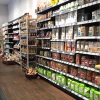 Shop area at Naturalny Sklepik in Krakow