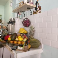 Fresh fruit & smoothie area at Petite Sophie in Mahon