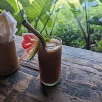 Watermelon juice at Atman Nourish Kafe in Ubud