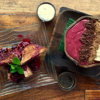 Acai Bowl and Coconut Bread at Atman Nourish Kafe in Ubud