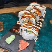 Spicy tempeh California rolls   at Atman Nourish Kafe in Ubud