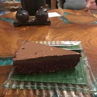 Beetroot, Cacao, Coconut Cake at Atman Nourish Kafe in Ubud