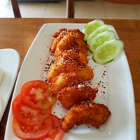 Crispy shrimp, highly recommend at Vegan Kitchen in Ho Chi Minh City