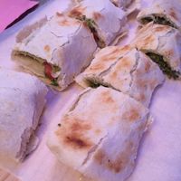 Selection of vegan wraps at Hajde in Budva