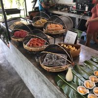 Fruit at Wonderland Healing Center Vegan Buffet in Koh Phangan