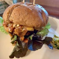 Smoky spicy burger at Barefood Bangkok in Bangkok