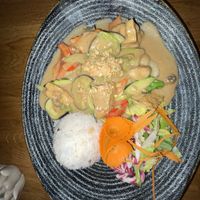 Tofu and peanutbutter sauce  at Chay Long in Berlin