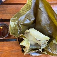 Pyramid dumpling   at Chay Long in Berlin