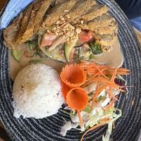 Com sot lac (peanut curry) with vegan duck  at Chay Long in Berlin