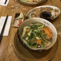 Pho and vegan duck.  at Chay Long in Berlin