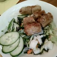 Noodles with spring rolls at Chay Long in Berlin