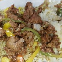 spareribs with mashed potatoes at Universal Love Vegan Cafe  in Columbia