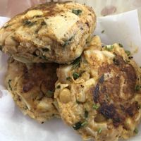 Crab cakes  at Universal Love Vegan Cafe  in Columbia