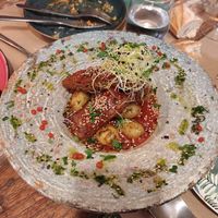 Guiso de yackfruit at Mapa Verde in San Sebastian