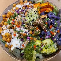 Gazpacho bowl  at Mapa Verde in San Sebastian