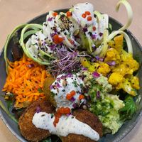 Felafel bowl  at Mapa Verde in San Sebastian