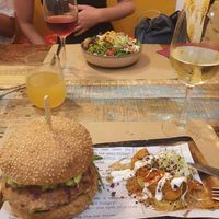 Their burger was simply amazing! at Mapa Verde in San Sebastian