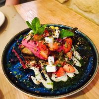 Tempeh at Mapa Verde in San Sebastian