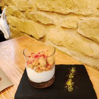 Cheesecake at Mapa Verde in San Sebastian