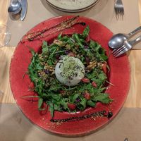 Burrata at Mapa Verde in San Sebastian