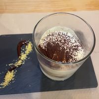 The vegan tiramisu at Mapa Verde in San Sebastian