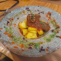 Jackfruit roast at Mapa Verde in San Sebastian