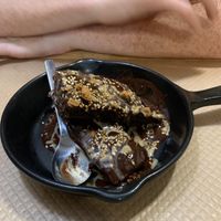 Chocolate cake (and peanuts)  at Mapa Verde in San Sebastian