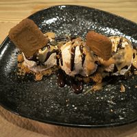 Mousse de galleta at Mapa Verde in San Sebastian