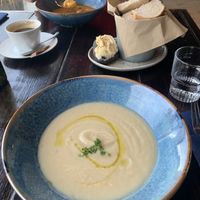 Vegane Suppe  at Sjavarborg Restaurant in Hvammstangi