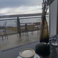 Vegan Cappuccino   at Sjavarborg Restaurant in Hvammstangi