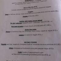 Menu  at VgOloso in Venice