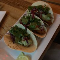 “Fish” tacos - delicious! at The Couch Tomato  in Manayunk