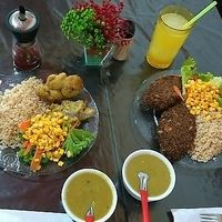 Dishes at Las Vegans in Rio De Janeiro