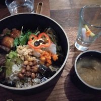 vegan lunch  at Off-Grid Cafe - Physical in Sapporo