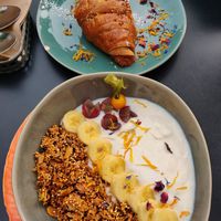 Granola Bowl with Quinoa croissant at Rosenberg in Potsdam