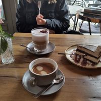 Kaffee, Rosenberg Latte und Schokaholic Torte at Rosenberg in Potsdam