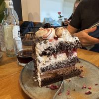 Black forest cake - slightly too sweet  at Rosenberg in Potsdam