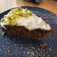 Carrot cake with cashew frosting at Rosenberg in Potsdam