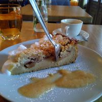 Traditional German apple cake at Rosenberg in Potsdam
