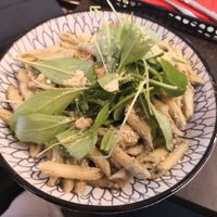 Penne mit Basilikumpesto at Rosenberg in Potsdam
