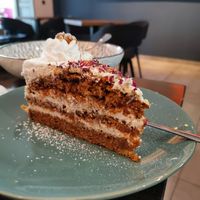 Karroten Torte auf dem Kokosmilch at Rosenberg in Potsdam