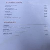 Desserts und Frühstücksoptionen at Rosenberg in Potsdam