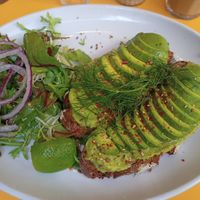 Avocado toast at Chicago Cafe in Brussels
