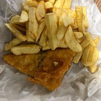Kids portion of tofufish and chips £7  at Shakey Shakey in Ramsgate