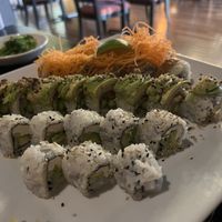 Some of the most delicious vegan rolls   at Tokyo in Chattanooga